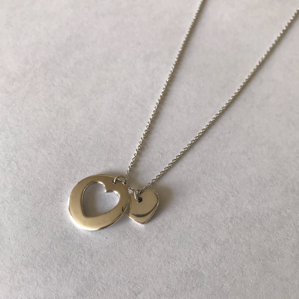 Tiffany & Co. silver cut-out heart necklace